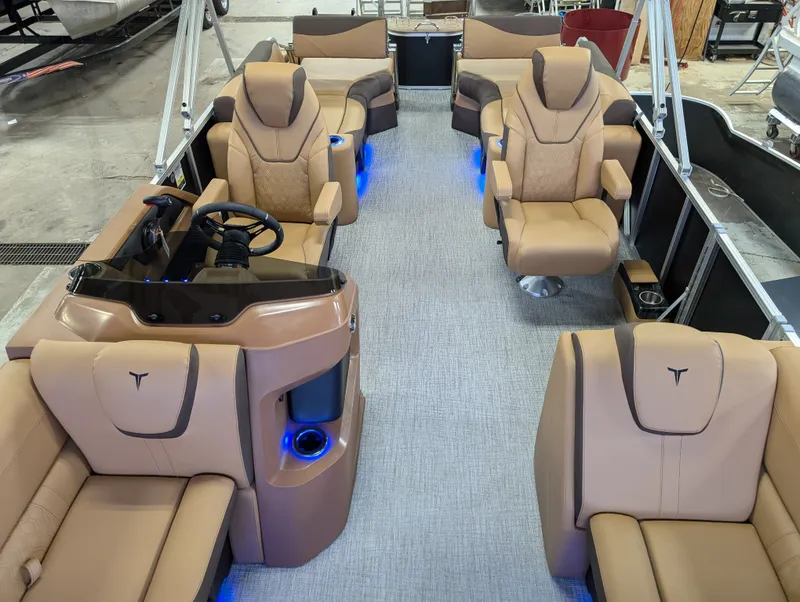 Slide: The Image of Tahoe LTZ 2385 Quad Lounge Shift Flip Tritoon & Honda 4-Stroke EFI 2025 - 19