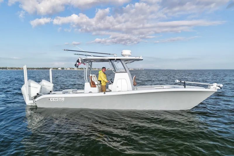 The Image of 2024 Costa Custom Boats 264 HC on open water, featuring sleek design and modern equipment. - 0