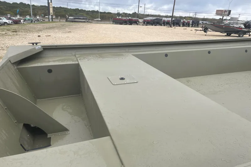 Slide: The Image of 2026 Tracker Grizzly 1754 Utility boat interior, showcasing spacious design and durable construction. - 5