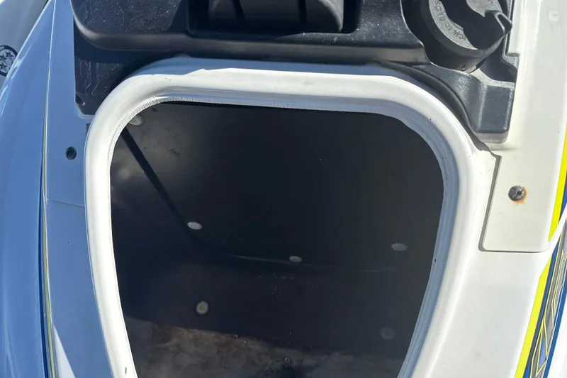 Slide: The Image of Open storage compartment of 2019 Yamaha WaveRunner VXR jet ski. - 10