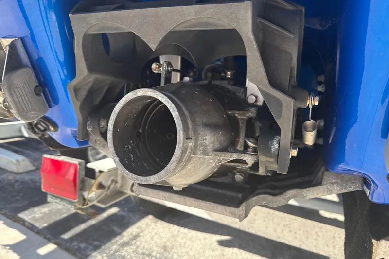 Slide: The Image of Close-up of 2019 Yamaha WaveRunner VXR jet propulsion system on a trailer. - 5