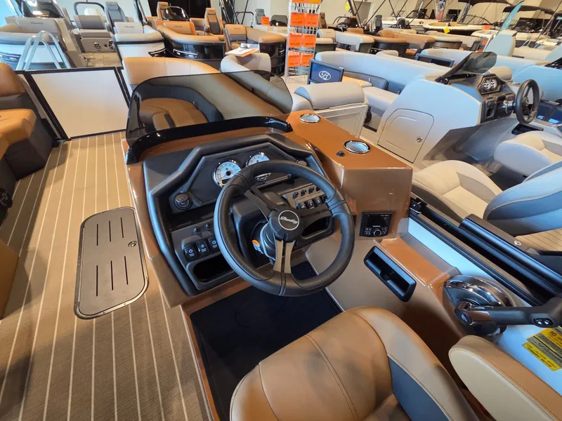 Slide: The Image of Interior view of Bentley Pontoons Legacy 243 Navigator 2026. - 17