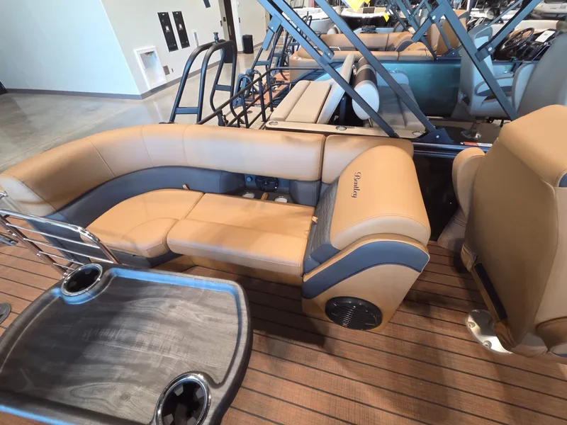 Slide: The Image of Luxurious interior of Bentley Pontoons Elite 253 Admiral 2026. - 21