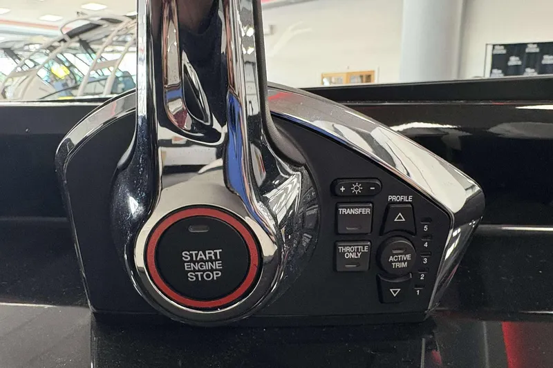 Slide: The Image of Viaggio D24U 2026 engine control panel with start-stop button and trim settings. - 21