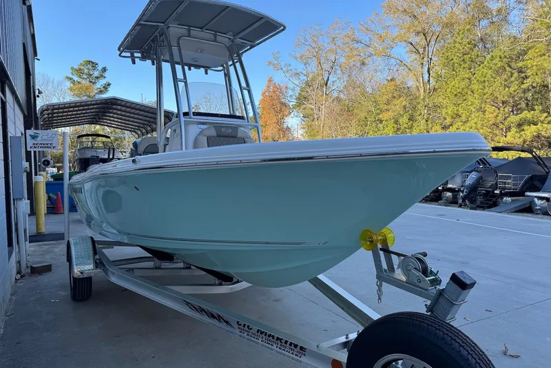 The Image of 2026 Key West 189 FS boat on trailer outside CIC Marine building. - 0