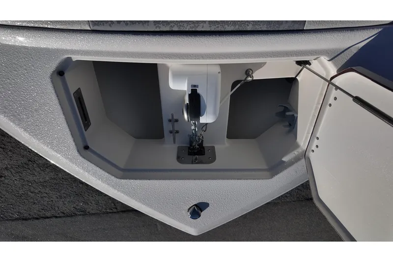Slide: The Image of Interior of 2026 Sailfish 272 SE boat featuring compact bathroom amenities. - 20