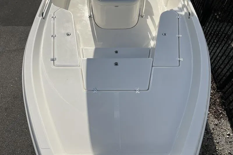 Slide: The Image of 2025 Bulls Bay 2400 boat deck, featuring spacious layout and sleek design. - 7