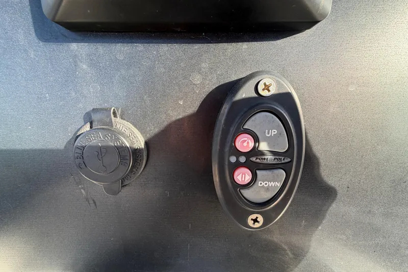 Slide: The Image of Control panel with "Up" and "Down" buttons on a 2019 Release 208RX. - 30