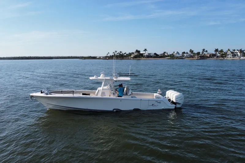 Slide: The Image of 2019 SeaVee 390Z with Quad 350 Mercury Engines - 77