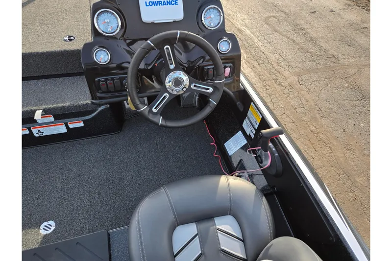 Slide: The Image of Steering console of a 2020 Nitro Z17 boat with Lowrance electronics. - 12