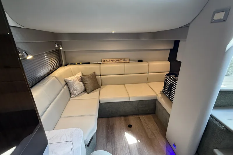 Slide: The Image of Luxurious interior of 2022 Formula 40 Performance Cruiser with plush seating and modern decor. - 16