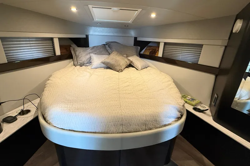 Slide: The Image of Luxurious cabin interior of 2022 Formula 40 Performance Cruiser with cozy bed and modern design. - 17