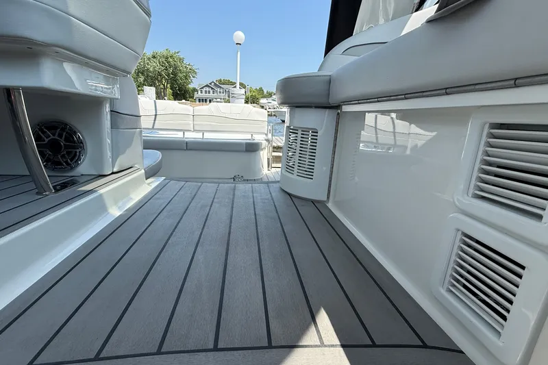 Slide: The Image of 2022 Formula 40 Performance Cruiser deck with sleek seating and modern design. - 19