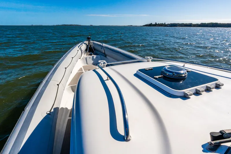 Slide: The Image of Protector 410 Targa 2008 boat on open water. - 47