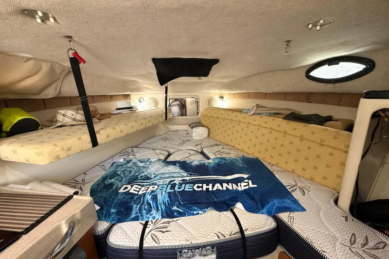 Slide: The Image of Interior cabin of 2005 Wellcraft 290 Coastal boat with cozy sleeping area. - 12