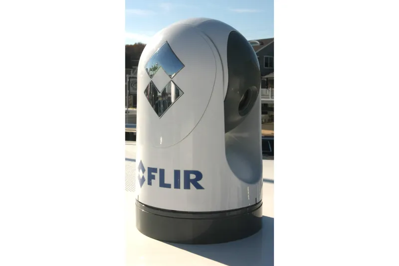 Slide: The Image of FLIR thermal camera on 2017 Osprey 30 Fisherman boat deck. - 27