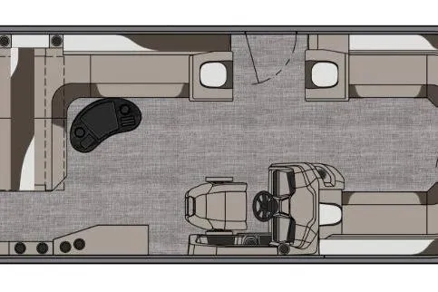 Slide: The Image of 2026 Tahoe Pontoon LTZ floor plan, featuring spacious seating and modern design. - 20