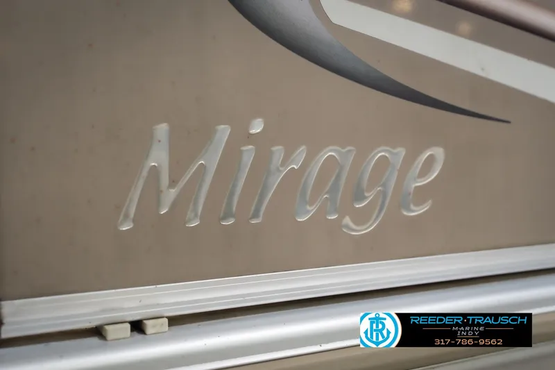 Slide: The Image of 2009 Sylvan 818 Mirage Fish boat logo with Reeder Trausch Marine contact details. - 55