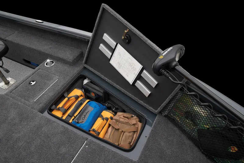 Slide: The Image of 2026 Ranger VS1882SC Reata boat interior with dual seats and modern dashboard. - 27