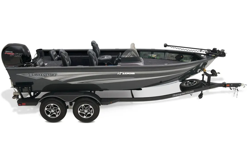 Slide: The Image of 2026 Ranger VS1882SC Reata boat with Minn Kota Terrova trolling motor. - 8