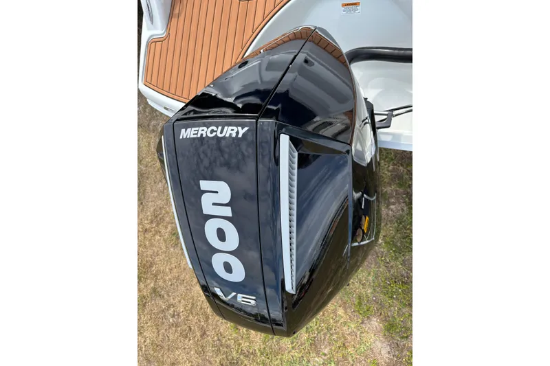 Slide: The Image of Mercury 200 V6 outboard engine on 2026 Crownline Eclipse E210 XS boat. - 14