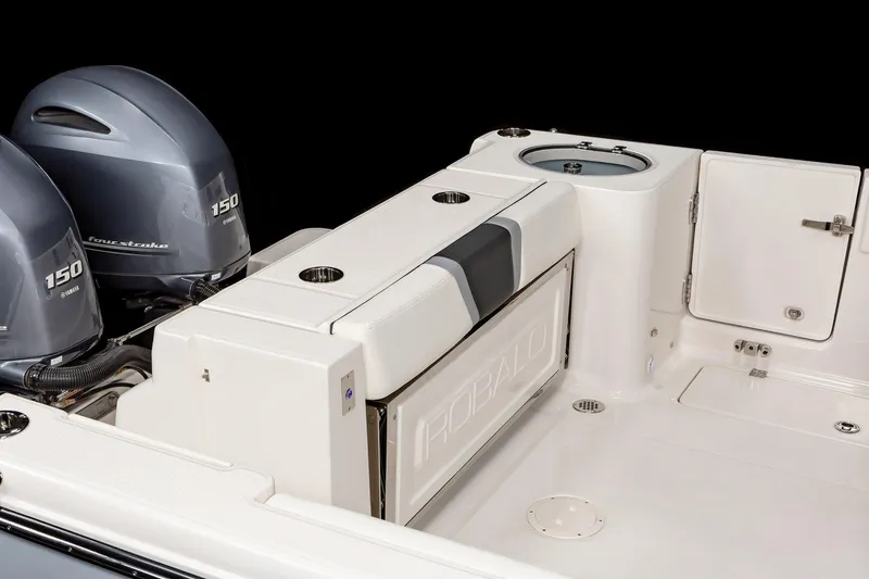 Slide: The Image of Manufacturer Provided Image: 2023 Robalo R250 Center Console boat with twin 150 horsepower engines. - 10