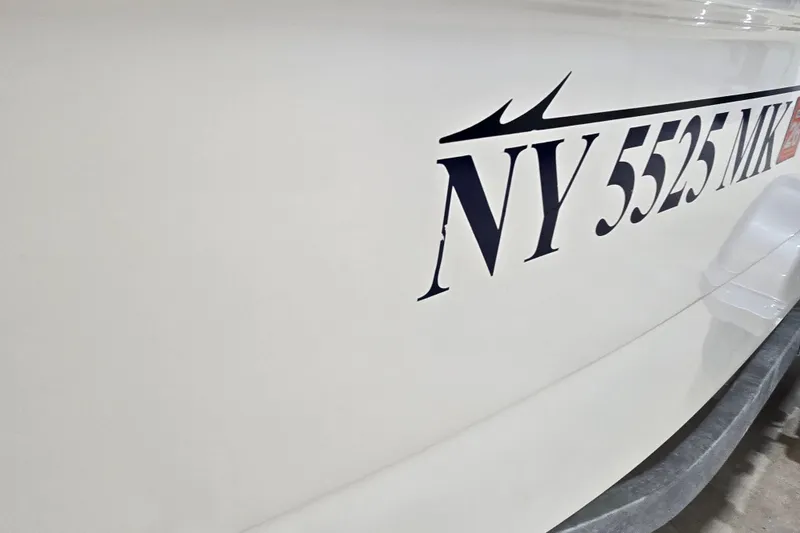 Slide: The Image of 2014 Boston Whaler 170 Montauk boat with registration number NY 5525 MK. - 19