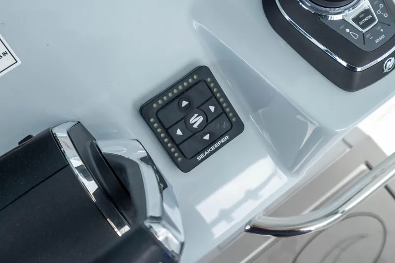 Slide: The Image of Control panel on 2026 Crevalle 33 CSF boat dashboard with Seakeeper system. - 43