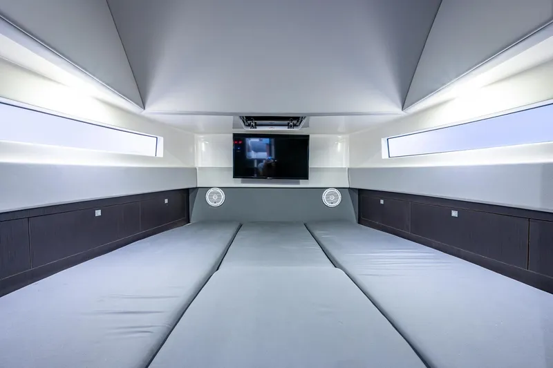 Slide: The Image of Luxurious interior cabin of 2021 Gulf Crosser 52 yacht with modern amenities. - 47