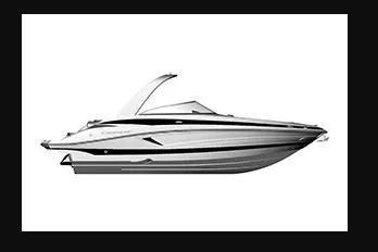 The Image of 2026 Crownline 278 SS boat, sleek design, side view on white background. - 1