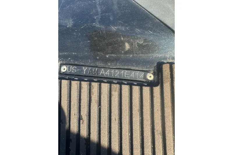 Slide: The Image of 2014 Yamaha WaveRunner FX Cruiser SVHO with visible serial number plate. - 10