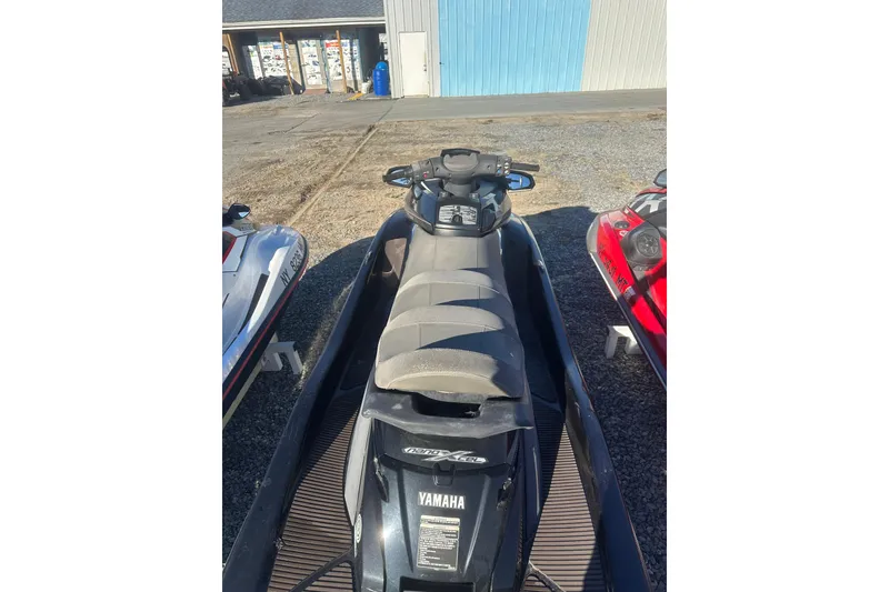 Slide: The Image of 2014 Yamaha WaveRunner FX Cruiser SVHO on trailer, parked outdoors. - 5
