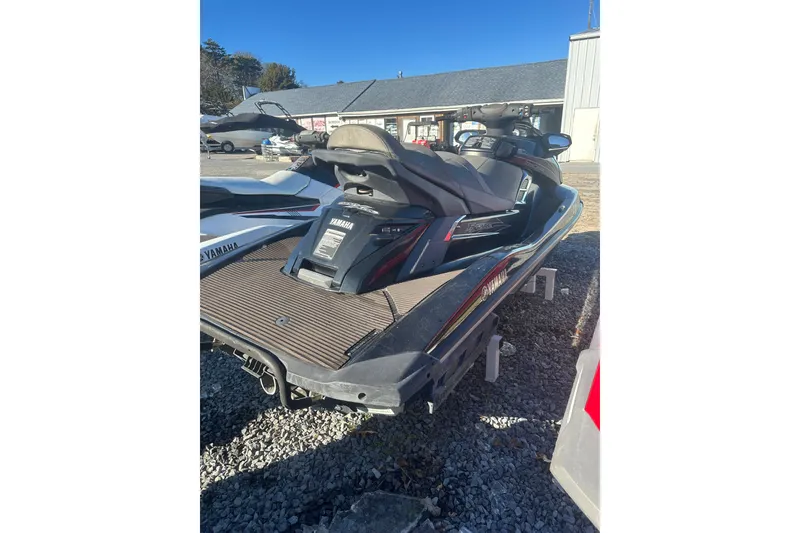 Slide: The Image of 2014 Yamaha WaveRunner FX Cruiser SVHO on display outdoors. - 7