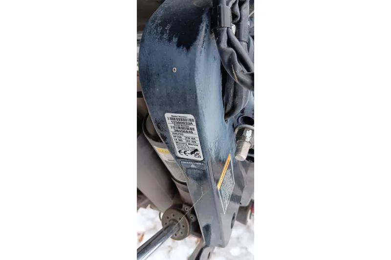 Slide: The Image of Close-up of Ranger ALPHA 208 engine part with labels, 2025 model. - 22