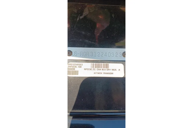 Slide: The Image of 2023 Ranger Reata 223C identification plate with serial and model numbers. - 4