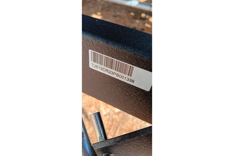 Slide: The Image of Barcode on 2023 Ranger Reata 223C boat component, displaying serial number. - 5
