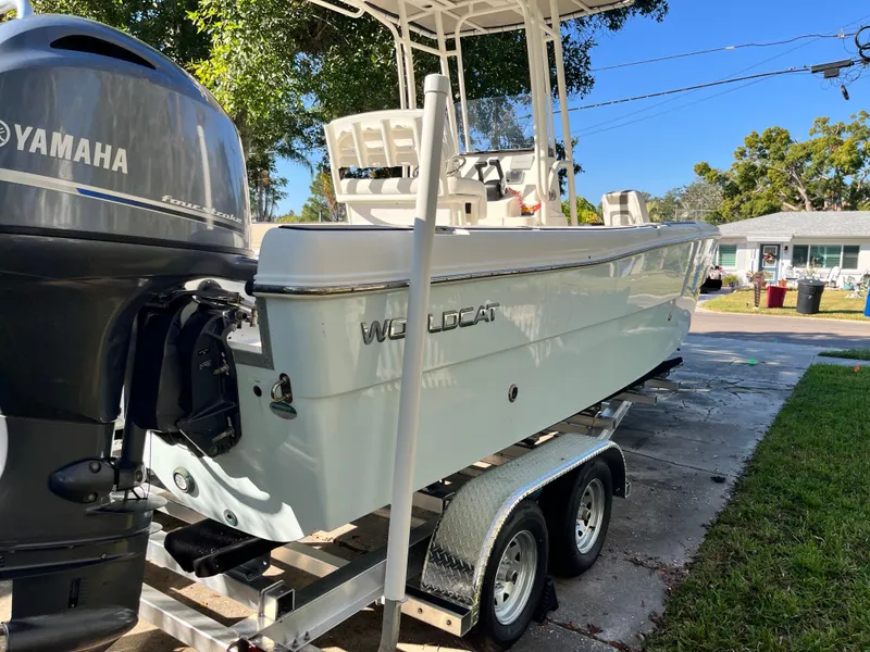 Slide: The Image of 2019 World Cat 230 CC boat with Yamaha outboard motor. - 6