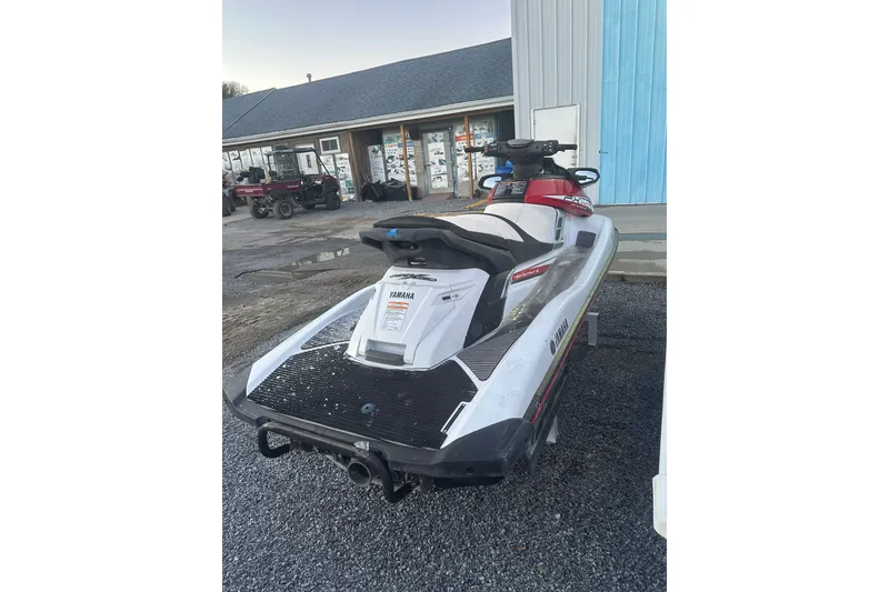 Slide: The Image of 2017 Yamaha WaveRunner FX HO jet ski parked outside a building. - 7