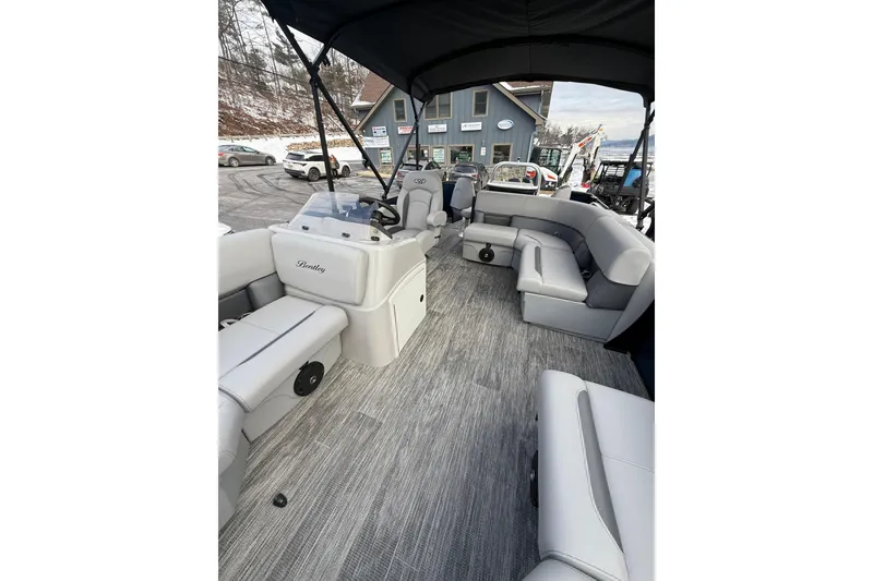 Slide: The Image of 2026 Bentley Pontoons 200 Fish-N-Cruise interior with spacious seating and modern design. - 7
