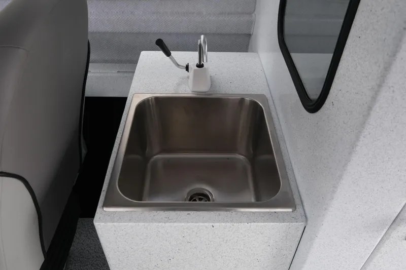 Slide: The Image of Stainless steel sink in 2026 KingFisher 2825 Coastal Express boat interior. - 17