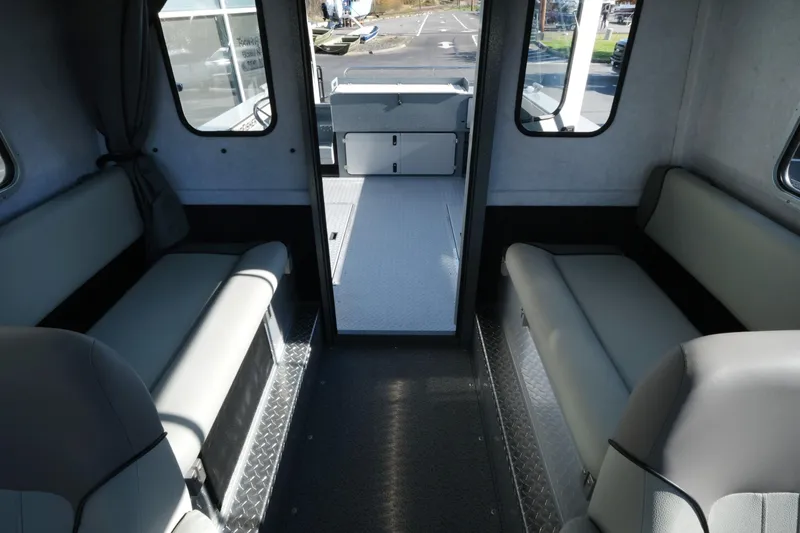 Slide: The Image of Interior of 2026 KingFisher 2425 Escape HT boat with seating and windows. - 17