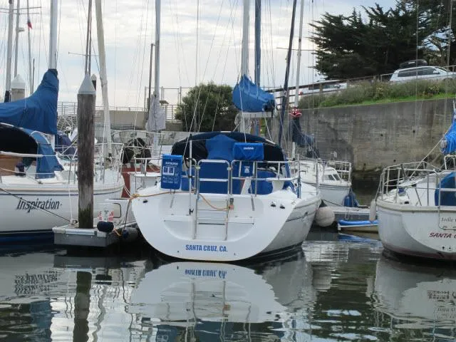 Slide: The Image of 2000 Catalina 310 sailboat docked in Santa Cruz, California harbor. - 38