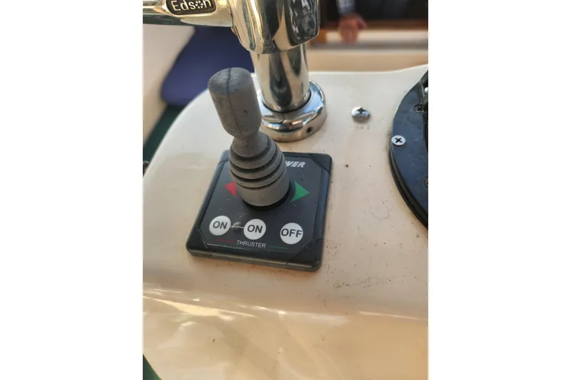 Slide: The Image of Joystick control panel on 2006 Island Packet 370 sailboat. - 7