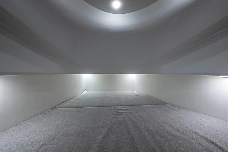 Slide: The Image of Interior cabin of 2025 SACS Strider 11, featuring modern lighting and spacious design. - 34