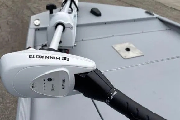 Slide: The Image of 2026 Tracker Bass Tracker Classic CC with Minn Kota trolling motor. - 6