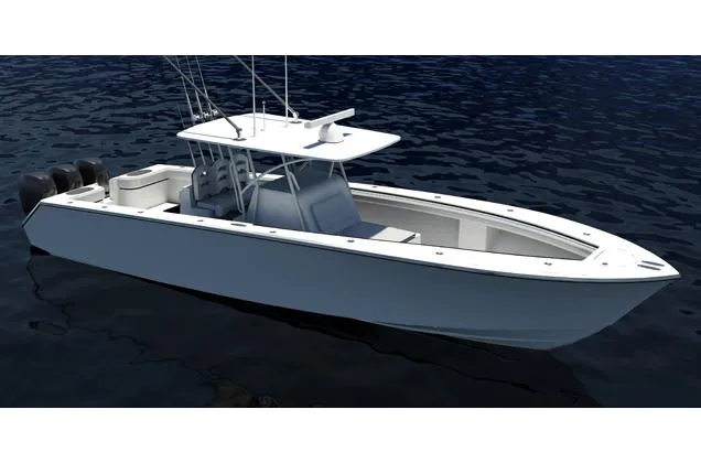 Slide: The Image of Manufacturer Provided Image: 2015 SeaHunter 41 Tournament boat on calm water. - 84