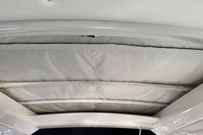 Slide: The Image of 2021 Formula 350 Crossover Bowrider I/O interior roof detail, showcasing sleek design. - 19