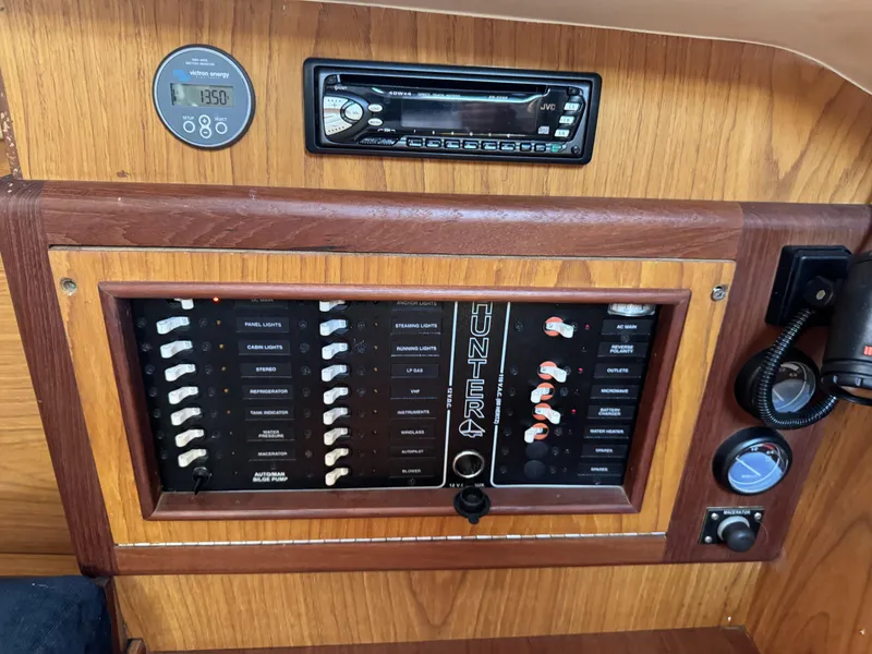 Slide: The Image of Control panel of a 2000 Hunter 290 sailboat. - 25
