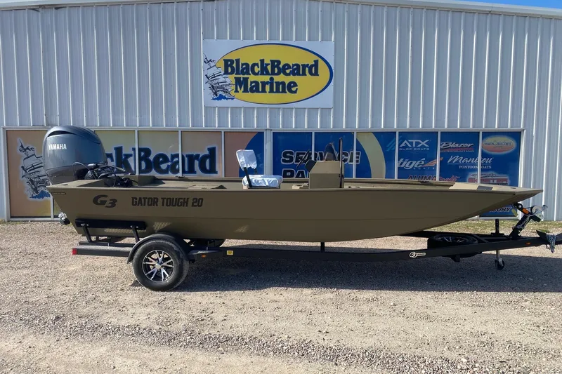 The Image of 2026 G3 Gator Tough 20 CCJ boat displayed at BlackBeard Marine dealership. - 1