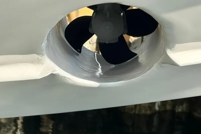 Slide: The Image of 2019 Regal 29 OBX boat propeller detail, showcasing sleek design and engineering. - 71